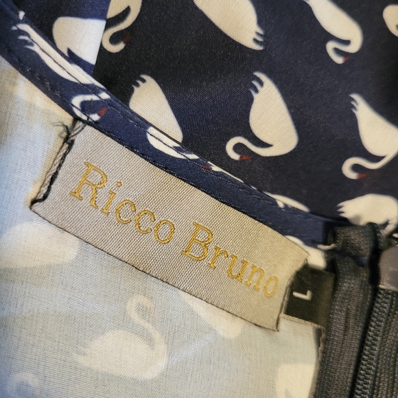 Rico Bruno, A-line with Swan Print - Picture 8 of 9
